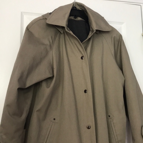 Evan Picone trench coat with hood size 6 - Picture 3 of 9
